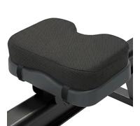 Aundhegrtt Coussin de Siège pour Rameur Coussin de Siège en Mousse à Mémoire Antidérapant avec Sangles Coussin de Soulagement de la Douleur au Coccyx Mousse à Mémoire de 3 Pouces D'Épaisseur