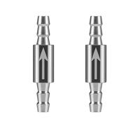 Aundhegrtt Cylindre de Dioxyde pour Système de Diffusion de CO2 2 Pièces, Vanne de Contrôle pour Équipement de CO2, Vanne Anti-Retour d'eau 4 mm pour Aquarium.