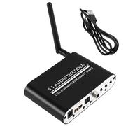 Aundhegrtt Décodeur Audio Convertisseur Décodeur Audio 5.1 5.1 Canaux avec Bluetooth Arc/Spdif/Coaxial/Bluetooth 5.0/Entrée USB Flash