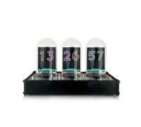 Aundhegrtt Décor pour Maison/Bureau Horloge WiFi à Tube Nixie Analogique Musical Lampe de Nuit Tube Rétro RGB de 2,6 Pouces
