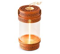 Aundhegrtt Diffuseur D'Huiles Essentielles Électrique Portable sans Eau, Lumière D'Ambiance Chaude, Réchauffeur D'Huiles en Bois Naturel pour Le Yoga.