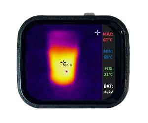 Aundhegrtt Dispositif D'Imagerie Thermique à Écran Tactile Mini Pocket 320 X 240, Détecteur de Température de Chauffage par le Sol, Fonctionnalité de Vision Nocturne A.
