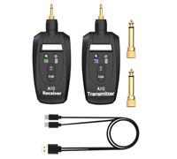 Aundhegrtt Émetteur de Guitare Rechargeable Système de Transceiver Audio Sans pour Guitare