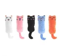 Aundhegrtt en Herbe à Chat pour, Ensemble de Coussins en Peluche Mignons, Interactifs Doux et Résistants Aux Morsures pour Chatons.