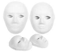 Aundhegrtt en Pulpe de Papier Vierges Peints à la Main - Pack de 30, 2 Tailles pour Projets Artistiques, Théâtre, Soirées Masquées, Art en Classe.