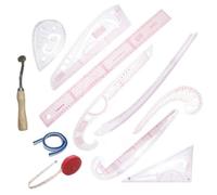 Aundhegrtt Ensemble de 11 Règles Courbes de Couture, Ensemble de Règles Souples pour Patchwork Destiné Aux Débutants, Tailleurs, Designers, Quilting, Broderie, Crochet, Tricot.