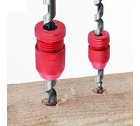 Aundhegrtt Ensemble de 2 Pièces de Butées de Perceuse en Aluminium Accessoires de Foret DIY Outils de Travail Du Bois et Du Métal