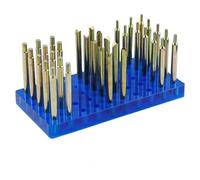 Aundhegrtt Ensemble de 34 Bâtonnets pour Pierres Précieuses, Base de Rangement, Outil de Facettage et de Meulage, Diamètre 6 Mm, Longueur 65 Mm