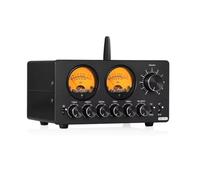 Aundhegrtt EQ5 Pro Mini Égaliseur Stéréo Bluetooth à 5 Bandes avec VU Mètre Module de Traitement Audio de Bureau à Domicile