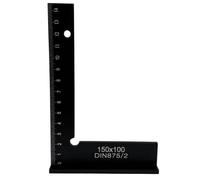 Aundhegrtt Équerre à Angle Droit de 90 Degrés pour le Travail Du Bois avec Support - Outil de Mesure 150x100