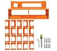 Aundhegrtt Gabarit de Fraisage pour Charnière Cachée, Outil de Positionnement pour L'Installation de Portes en Bois avec Ouverture de Trou pour Charnière Cachée Réglable.