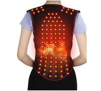 Aundhegrtt Gilet Auto-Chauffant Magnétique Support de Taille Auto-Chauffant Coussinets D'Épaule en Tourmaline Ceinture de Soutien Lombaire avec 118 Aimants pour Abdomen, Épaules et Taille XL