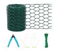 Aundhegrtt Grillage à Poules Fleuri pour Loisirs Créatifs, Grillage Hexagonal Galvanisé 4 X 118 Pouces, Clôture pour Volaille