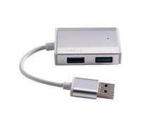 Aundhegrtt HUB USB 3.0 pour Ordinateur Portable, Répartiteur 4 Ports HUB/USB/C pour, Prolongateur en Métal de 17 Cm.