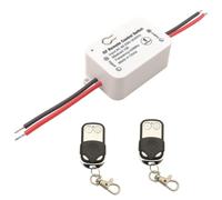 Aundhegrtt Interrupteur de Contrôle à Distance Sans Relais AC 110V 120V 220V 240V Interrupteur 1 Canal Récepteur Incluant 2 Télécommandes pour Ampoule.
