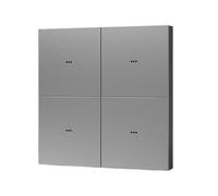 Aundhegrtt Interrupteur Mural Intelligent Tuya Zigbee avec Bouton-Poussoir, Panneau en Alliage D'Aluminium, 1 2 3 4 Gangs, Contrôle à Distance par Application et Voix.