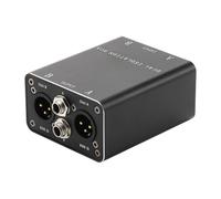Aundhegrtt Isolateur Audio Éliminant Le Bruit de Hum du Transformateur à Professionnelle à Double Canal XLR, Coupleur Jack 6,5 Mm.