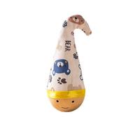 Aundhegrtt Jouet Interactif en Bois pour Chat, Jouet Culbuto Interactif pour Chat, Jouet D'Éveil Mignon pour Chatons, Jouet Qui Se Redresse Automatiquement