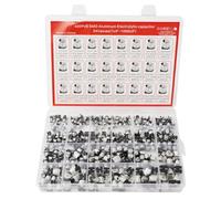 Aundhegrtt Kit de 400PCS de Condensateurs Électrolytiques en Aluminium SMD 24 Valeurs 1uF-1000uF avec Boîte de Rangement
