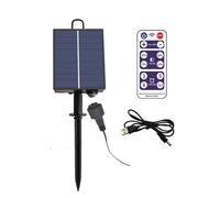 Aundhegrtt Kit de Boîtier de Batterie Solaire, Panneau au Lithium Alimenté par Télécommande pour Guirlande Lumineuse LED 3V à Monter Soi-Même