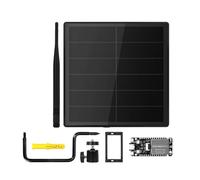 Aundhegrtt Kit de Carte de Développement Alimenté par Énergie Solaire avec Boîtier Étanche pour Meshtastic/MeshCore avec Nœud Maillé T114 Sans Batterie 868MHz