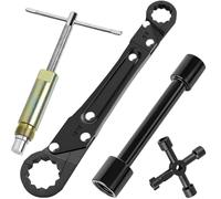 Aundhegrtt Kit de Clé à Molette pour Plomberie, Outil de Retrait de D'Angle avec Extracteur de Manchon de Compression de 1/2 Pouce, Réparation