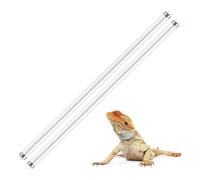 Aundhegrtt Kit de Combo D'Éclairage pour Reptiles T5 UVB de 2 Pièces, Ampoule UVB 10.0, Lampe Fluorescente Désert de 24W, Lampe UVB 10.0 pour Dragon Barbu, Barre Lumineuse UVB.