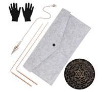Aundhegrtt Kit de de Sourcier en Cuivre pour Exploration Spirituelle, Outils de Divination pour L'Eau, le