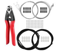 Aundhegrtt Kit de Gaine de Câble de Frein de Vélo Universel, Gaine de Câble de Dérailleur, Câbles de Frein de Bicyclette, Capuchons de Câble de Changement, Joints Toriques.