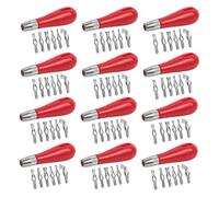 Aundhegrtt Kit de Gravure sur Bloc - pour la Sculpture et le Bricolage, 12 Ensembles de Coupeurs, Outils de Gravure de Tampons avec Lames de Coupe Assorties.