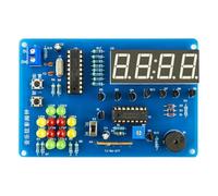 Aundhegrtt Kit de Soudure D'Alarme Musicale LED Colorée DIY - Horloge Numérique à Microcontrôleur Basée sur 4 Formations de Soudeur TJ-56-277