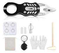 Aundhegrtt Kit de Test de Pièces, Testeur de Pièces de Poche Pinger, Outil de Vérification de la Résonance Sonore et de la Taille des Pièces D'Or et D'Argent pour les Collectionneurs