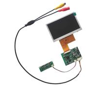 Aundhegrtt Kit D'Écran LCD IPS 4,3 Pouces 800 X 480 40P avec Carte Pilote AHD 1080P, Câble de Connexion Vidéo AV+DC, pour Embarqué DIY