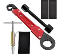 Aundhegrtt Kit D'Outils de Plomberie de 6 Pièces Outils de Plomberie Clé à Molette pour Plombiers
