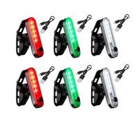 Aundhegrtt Lampe de Signalisation de Navigation à Voile 6 Pièces LED, Lumière de Navigation pour Bateau, Chargement Type-C, 4 Modes, Lumière D'Avertissement Étanche et de Sécurité.