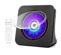 Aundhegrtt Lecteur CD Stéréo avec Deux Haut-Parleurs, Deux Modes de Réception sans, Radio FM, Prise EU.