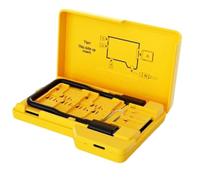 Aundhegrtt Lecteur de Carte Mémoire SD Boîtier de Rangement en Forme de Dossier à 15 Emplacements pour SD, TF, Micro-SD, Caméras et Ordinateurs Portables.