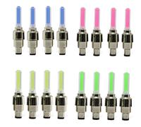 Aundhegrtt Lot de 16 Lumières LED pour Vélo, Accessoires pour Rayons de Roue, Bâtons Monochromes