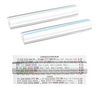 Aundhegrtt Loupe de Grande Taille pour Mahjong avec Ligne de Guidage Bleue, Règle de Lecture Large pour Joueurs de Mahjong Américains Seniors (Lot de 2)