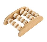 Aundhegrtt Massager de Pieds en Bois à Réflexologie Profonde avec 50 Rouleaux Double Texture, Base Antidérapante pour Soulager la Fasciite Plantaire.