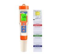 Aundhegrtt Mètre de Qualité de L'Eau Numérique 7 en 1 pour Tests de Piscine et de SPA - PH, ORP, Sel, TDS, EC, Température, Testeur de Fertilité.