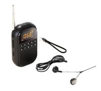Aundhegrtt Mini Radio Pro-HD Qualité Sonore - Décodage Double Carte USB/SD - Design Portable pour Utilisation Extérieure - Recherche de Station par Navigation à Un