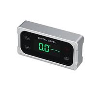Aundhegrtt Mini Règle Électronique de Mesure D'Angle Affichage Numérique Inclinomètre Boîte Tactile Double avec Buzzer Magnétique en Alliage D'Aluminium.