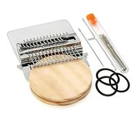 Aundhegrtt MiniLoom pour Raccommodage Kit de Patch Tricot Portable pour Réparation de Vêtements, Kit de Tissage DIY