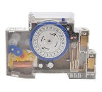 Aundhegrtt Minuteur pour Interrupteur Relais Électrique Programmable 24 Heures 110V220V 16A Rail Moteur de Pompe Mécanique Oxygénateur Transparent