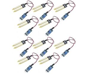 Aundhegrtt Module de Capteur D'Humidité Hygromètre D'Humidité Du Sol 10 Pièces pour Détection Électronique Intelligente pour Carte de Développement Voiture Robot DIY