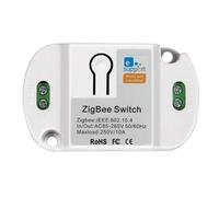 Aundhegrtt Module de Rail DIN Smart Switch 10A 265V ZigBee 3.0, Contrôle à Distance Sans, Automatisation par Application Vocale, Module Relais pour Maison Intelligente.