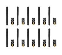 Aundhegrtt Module de Transceiver sans 10PCS avec Antenne, Portée Longue Distance de 1000 Mètres pour NRF24L01+ P