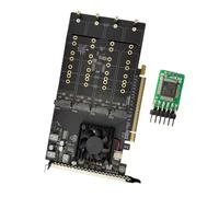 Aundhegrtt Module D'Extension GPU SSD U.2 pour Carte D'Adaptateur PCIe Plx8749 sans Drive et sans Séparation.