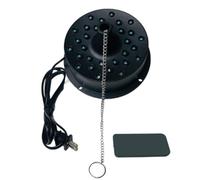 Aundhegrtt Moteur pour Boule Disco avec Lumière, Rotation RGB à Vitesse Réglable avec Télécommande, 3 Modes de Puissance, Compatible avec les Boules à Facettes de 10 à 40 cm (Prise UE)